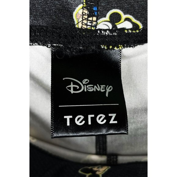 Terez Disney The Many Faces of Mickey Mouse Tall Band Black Medium Leggings AOP - Picture 5 of 6